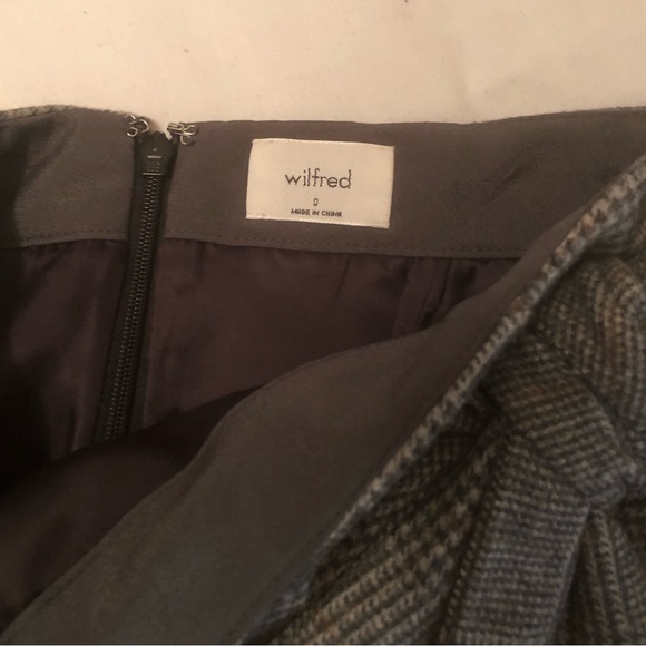 Wilfred wool plaid wrap skirt - Picture 5 of 6